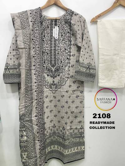 DN 2108 BY SAFFANA PURE LAWN PRINTED SALWAR KAMEEZ WHOLESALER IN INDIA